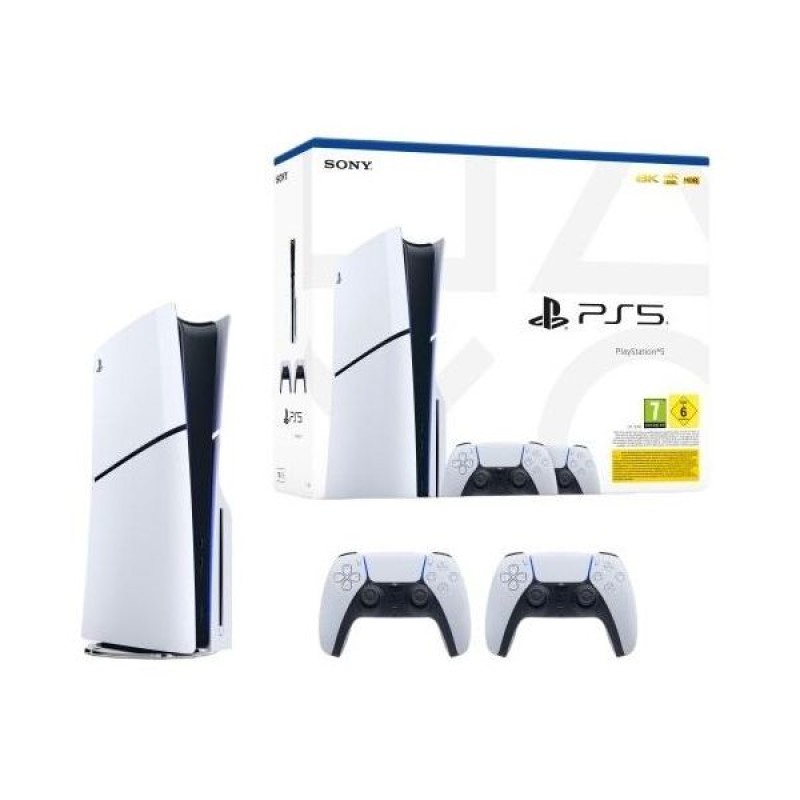 Sony PlayStation 5 Slim Standard Edition 1TB SSD + 2 Comando Dualsense