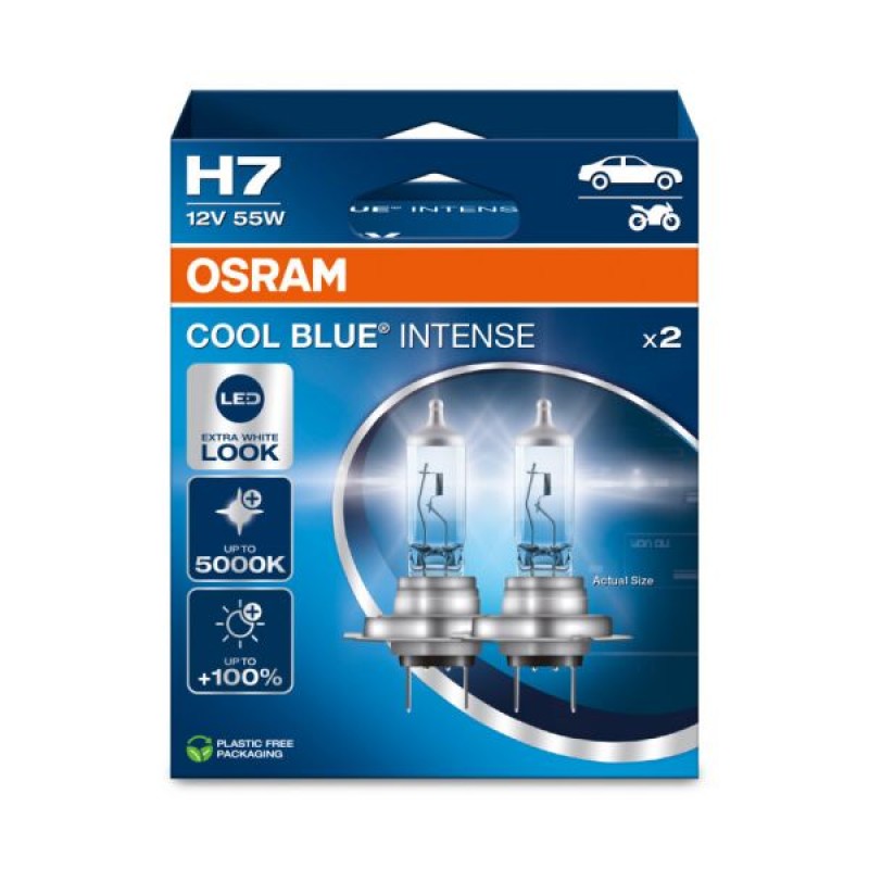 Osram Kit 2 Lâmpadas H7 12V/55W Cool Blue Intense Next Gen Hb 12V - 64210CBN-2HB