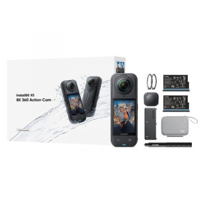 Action Cam INSTA360 X5 8K 360° Essentials Bundle Preto