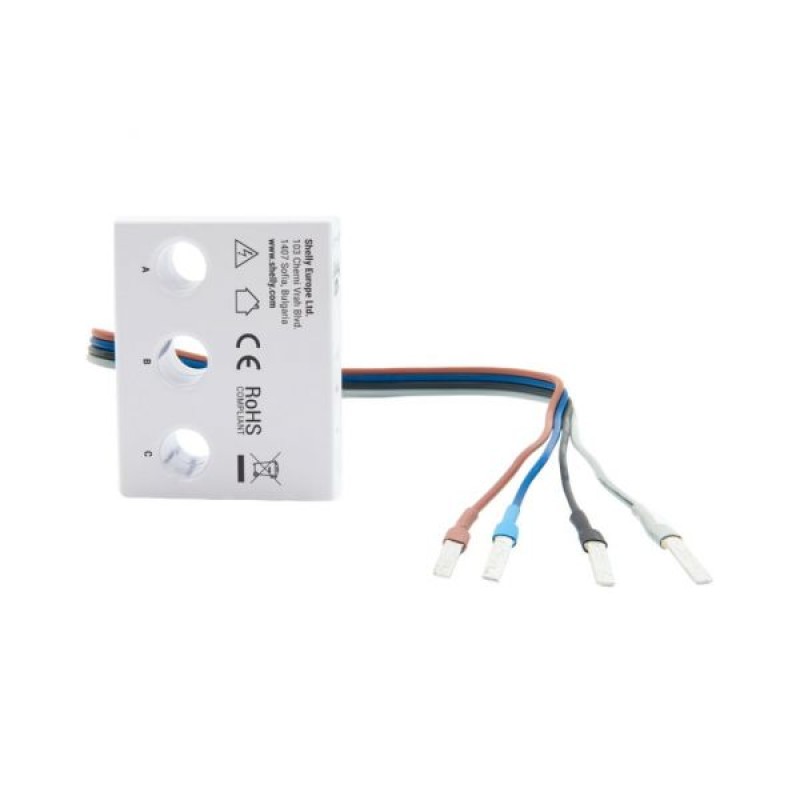 Shelly 3EM-63W Gen3 Medidor de Consumo Trifásico WiFi Branco