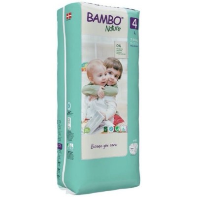 Bambo Nature Fraldas Tamanho 4 L 7-14Kg 48 Un.