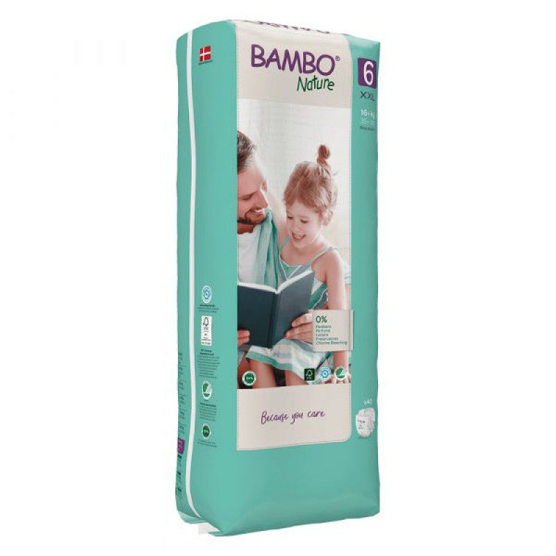 Bambo Nature Fraldas Tamanho 6 (+16Kg) 40 Un.