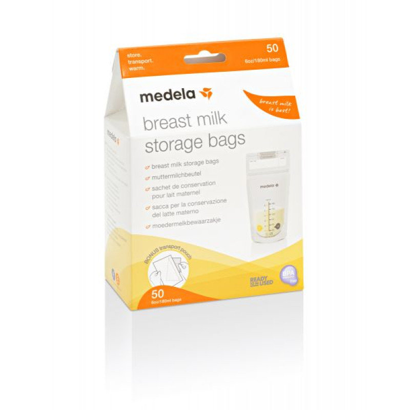 Medela Saco Conservação de Leite Materno 180ml x50 un.