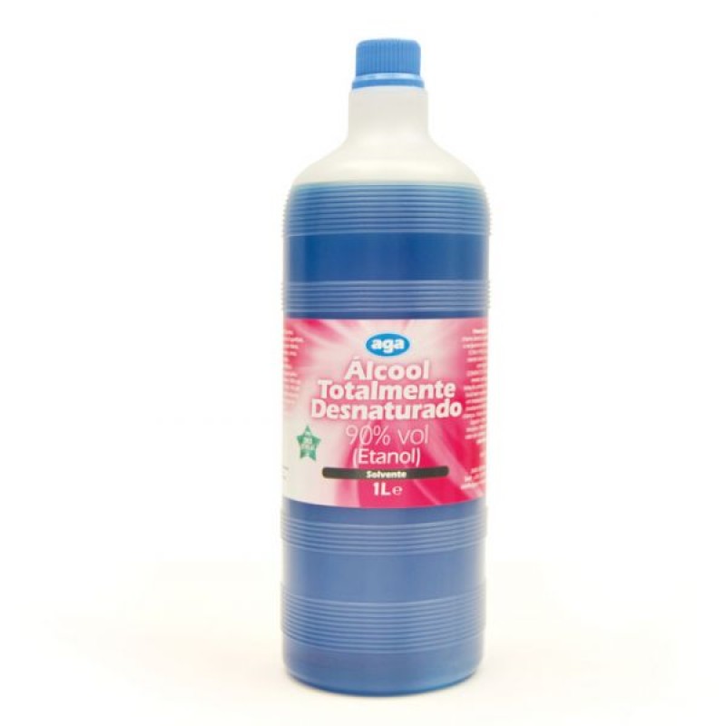 AGA Álcool Totalmente Desnaturado 90% (Etanol) 1L