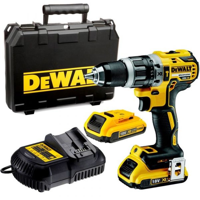DeWALT Berbequim Percussão 18v 70nm Li-Ion 2ah - DCD796D2-QW