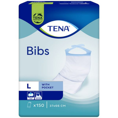 Tena Bibs Babete Descartável Tamanho M/L 150 Unidades