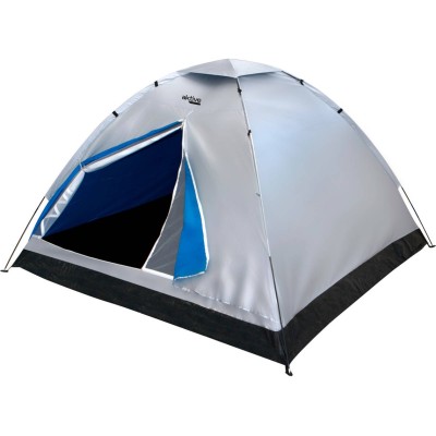 Tenda de Campismo AKTIVE 52687 Cinza 4 pessoas (205x205x130cm)