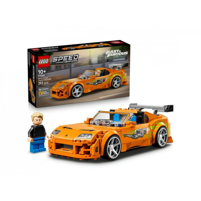 Speed Champions 77260 a Toyota Supra Mk4 de Velozes e Furiosos Brinquedo Carro 10 Anos LEGO